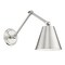 Z-Lite Regent Wall Sconce, 1-Light, 7.5 In.W x 26 In.L x 7.5 In.H, Brushed Nickel/Brushed Nickel 347S-BN - alternate 3